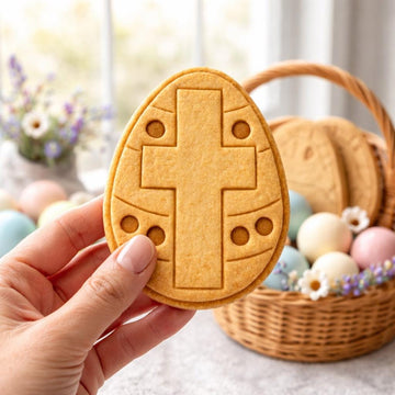 Easter Cross Cookie Cutter & Stamp, Christian Cookie Cutter, Easter Religious Baking Stamp, Cross Cookie Stamp, Easter Baking Gift