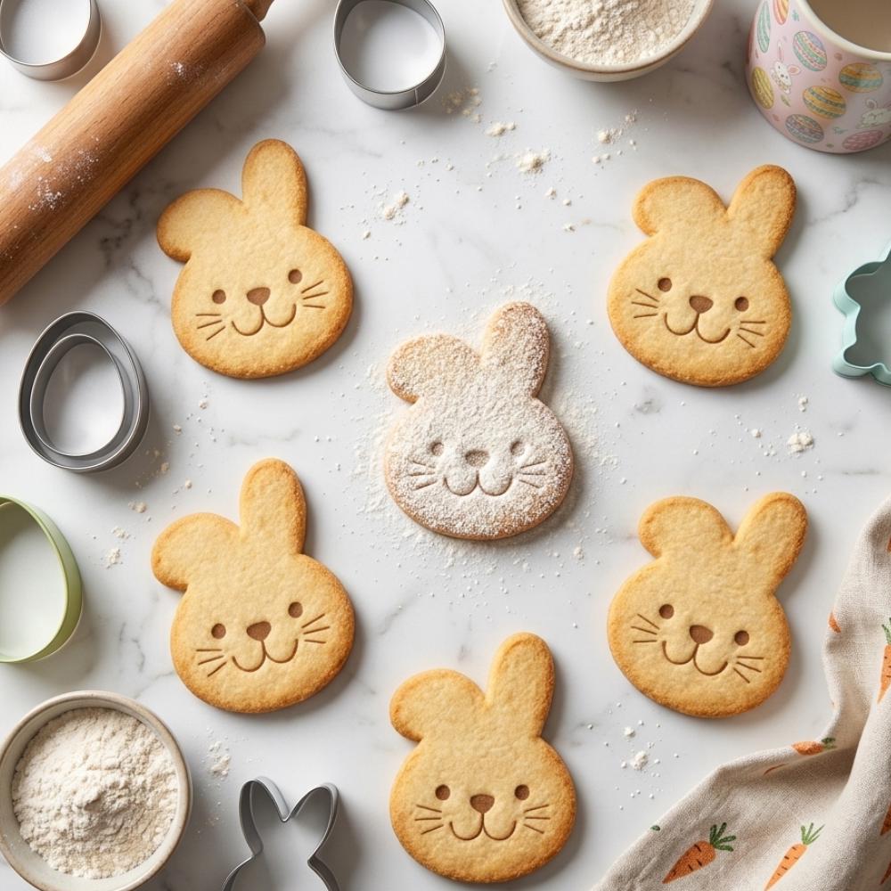 Bunny Cookie Cutter & Stamp, Easter Bunny Cookie Cutter, Cute Rabbit Cookie Stamp, Easter Cookie Cutter, Bunny Face Cookie Gift