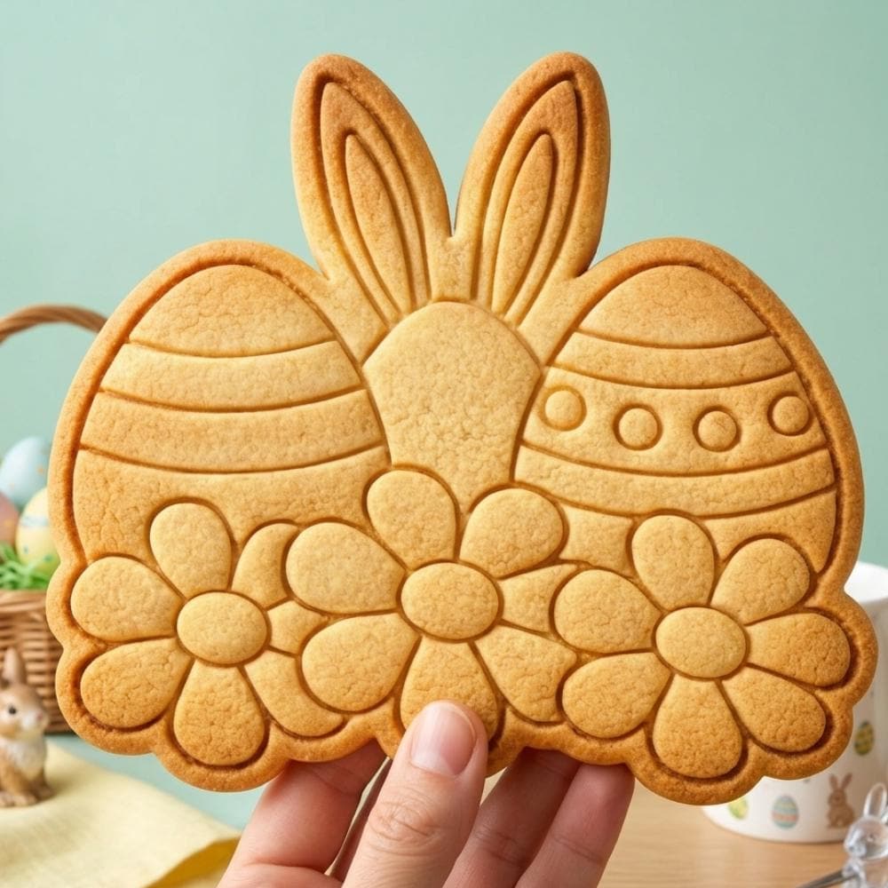 Easter Bunny Egg Cookie Cutter & Stamp, Bunny Egg Cookie Stamp, Easter Cookie Cutter, Cute Bunny Easter Cookie, Spring Cookie Cutter