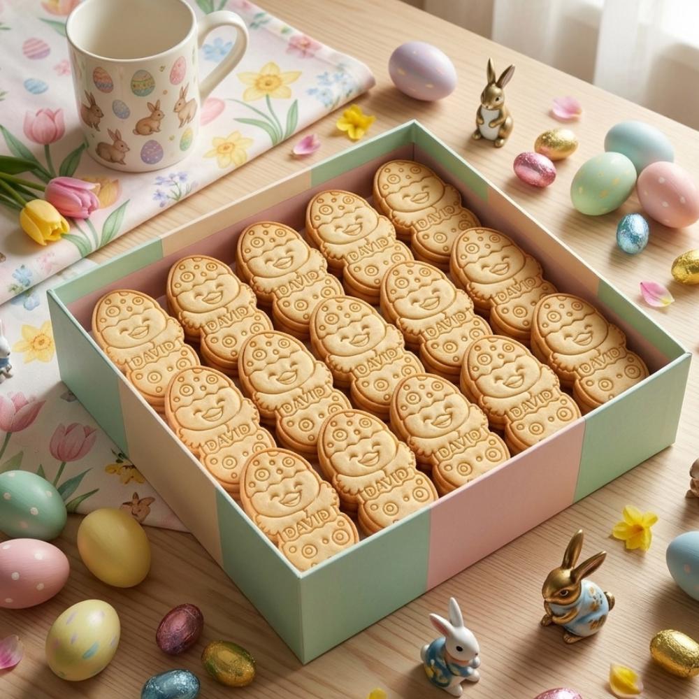 Personalized Easter Chick Cookie Cutter & Stamp, Custom Name Easter Cookie Cutter, Chick Cookie Stamp, Easter 2026 Cookie Stamp