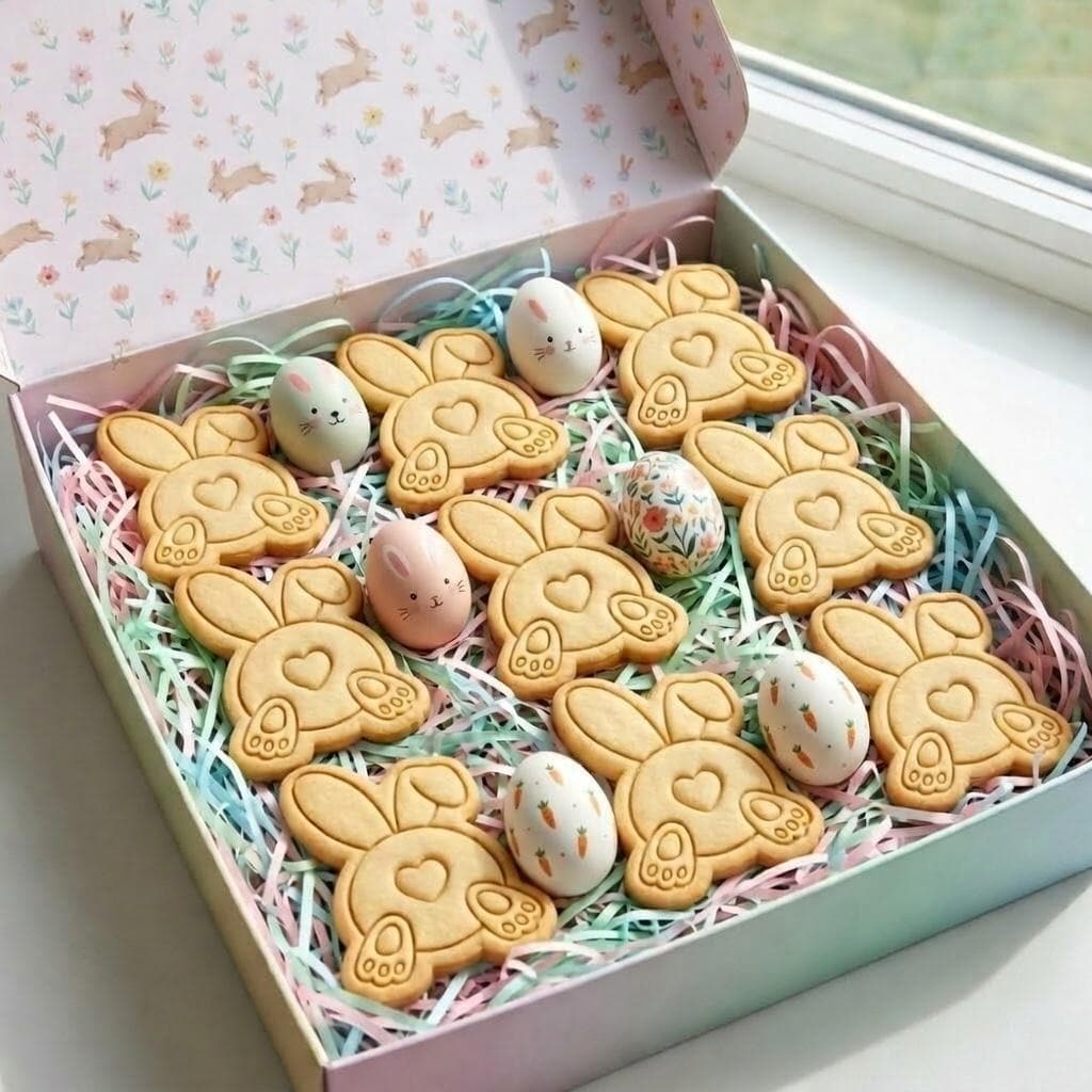 Easter Bunny Cookie Cutter & Stamp, Bunny Cookie Stamp, Easter Bunny Cookies, Easter Baking Cutter, Spring Cookie Cutter