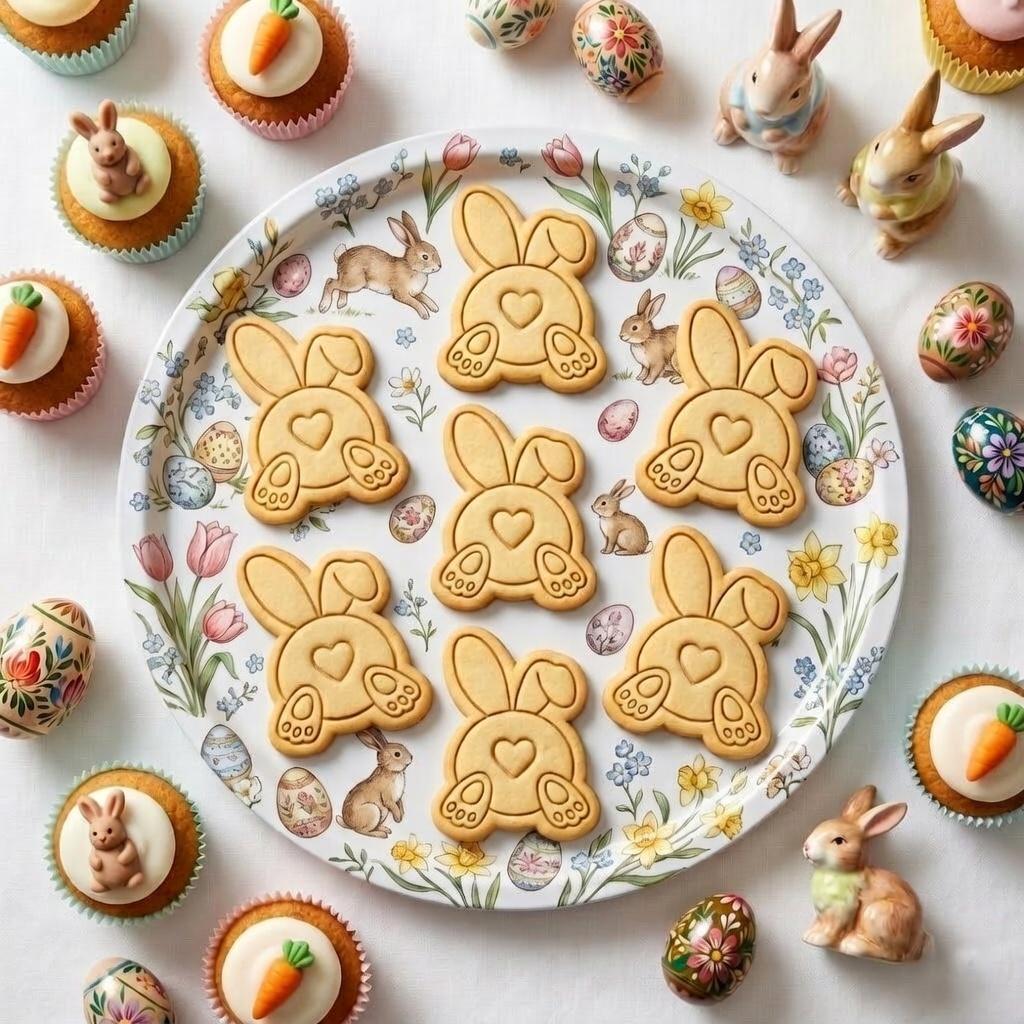 Easter Bunny Cookie Cutter & Stamp, Bunny Cookie Stamp, Easter Bunny Cookies, Easter Baking Cutter, Spring Cookie Cutter