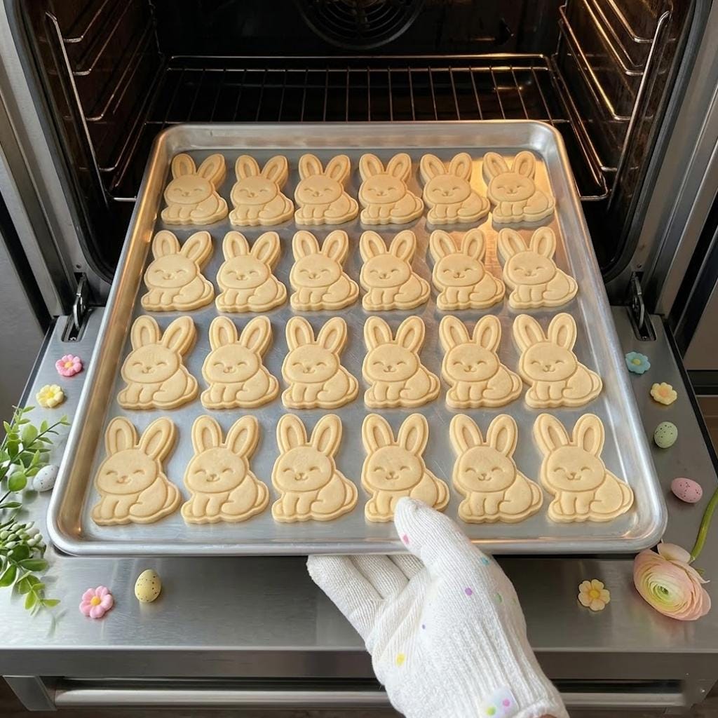 Bunny Cute Easter Cookie Cutter Stamp, Easter Day Gifts, Bunny Cutter, Easter Baking, Rabbit Easter Cookie, Rabbit Clay Cutter, Chick Cutter
