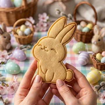 Cute Rabbit Easter Cutter Stamp, Easter Day Gifts, Bunny Cutter, Easter Baking, Bunny Easter Cookie, Rabbit Clay Cutter, Fondant Cutter
