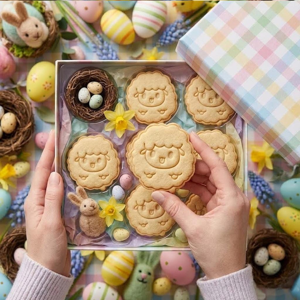 Cute Sheep Easter Cookie Cutter Stamp, Easter Day Gifts, Bunny Cutter, Easter Baking, Rabbit Easter Cookie, Clay Cutter, Sheep Stamp Cutter