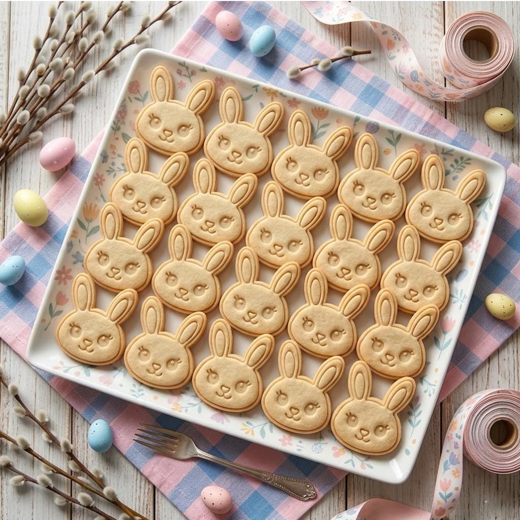Rabbit Easter Cutter & Stamp, Easter Day Gifts, Bunny Cutter, Easter Baking, Rabbit Easter Cookie, Egg With Rabbit, Fondant Cutter
