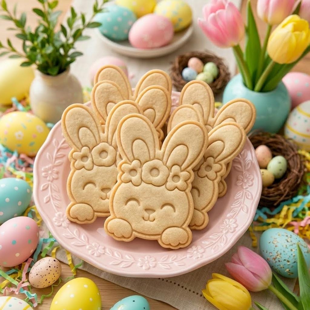 Easter Cute Rabbit Floral Cutter Stamp, Easter Day Gifts, Bunny Cutter, Easter Baking, Rabbit Easter Cookie, Egg With Rabbit, Fondant Cutter