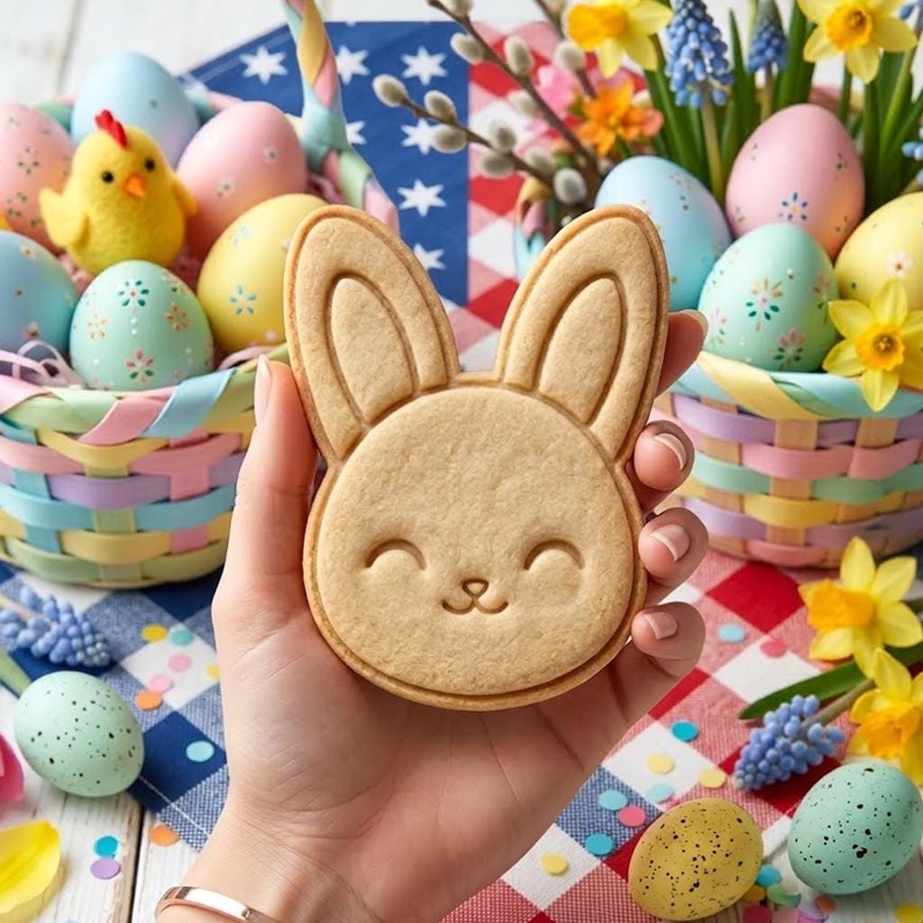 Rabbit Easter Cute Cutter Stamp, Easter Day Gifts, Bunny Cutter, Easter Baking, Rabbit Easter Cookie, Egg With Rabbit, Fondant Cutter