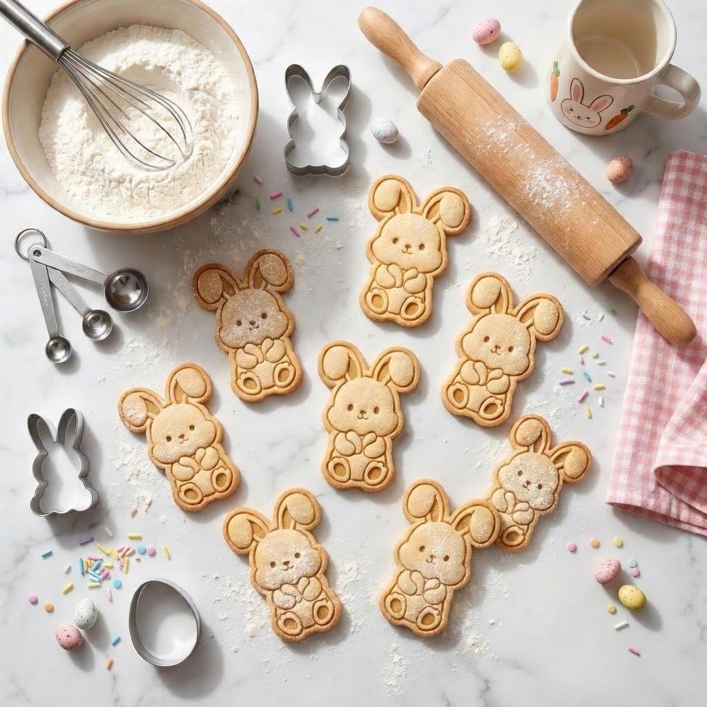 Cute Sitting Bunny Cookie Cutter and Stamp, Easter Bunny Cookie Cutter, Rabbit Cookie Stamp, Spring Easter Baking Tool
