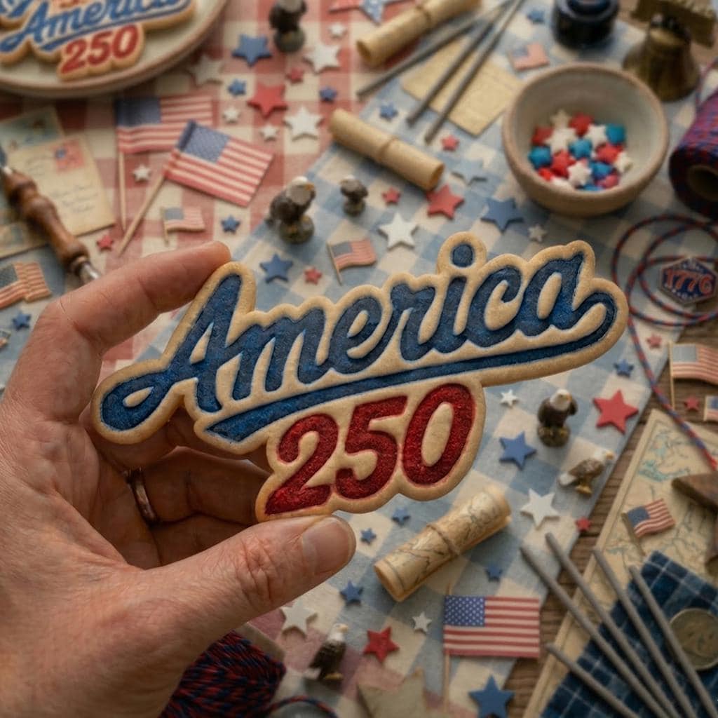 250 America Cutter Stamp Set, USA 250th Anniversary Cookie Stamp, 4th of July Gift, Patriotic Baking, Patriotic Cookie, Clay Cutter