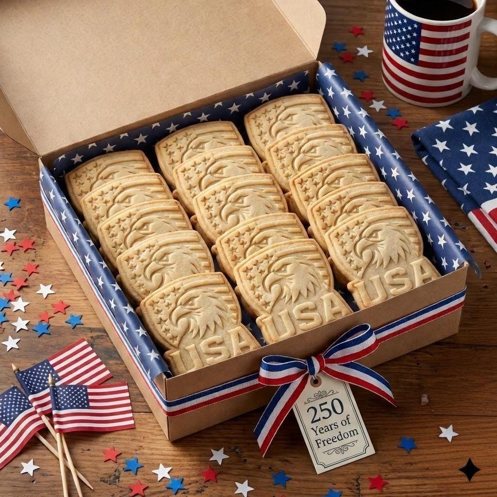 250th Anniversary Eagle Cookie Cutter & Stamp, USA Eagle Cookie Cutter, 1776–2026 Patriotic Cookie Stamp, 250 Years of Freedom Cookie Stamp