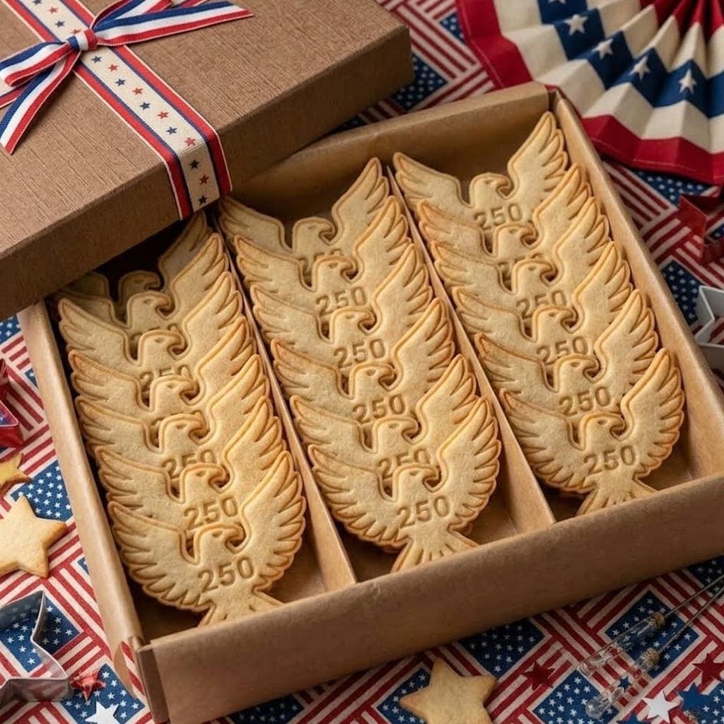 Bird 250 American Cutter Stamp, We The People USA Cookie Stamp, Independence Day Gift, Patriotic Baking, Clay Cutter, 4th Of July