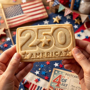 250 American Cookie Cutter Stamp, We The People USA Cookie Stamp, Independence Day Gift, Patriotic Baking, Clay Cutter, 4th Of July