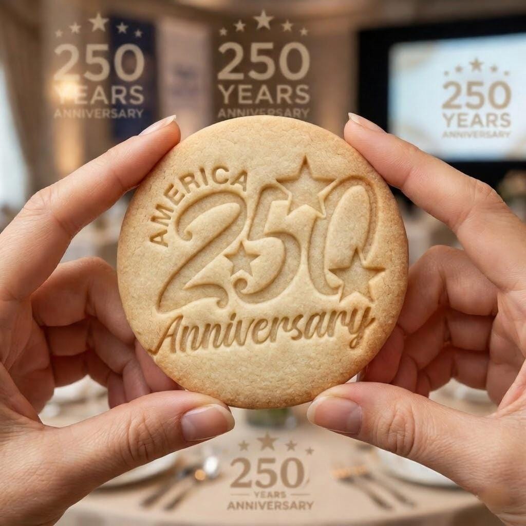 America 250th Anniversary Cookie Cutter & Stamp, Independence Day Cookie Stamp, Freedom Celebration Cookie Cutter