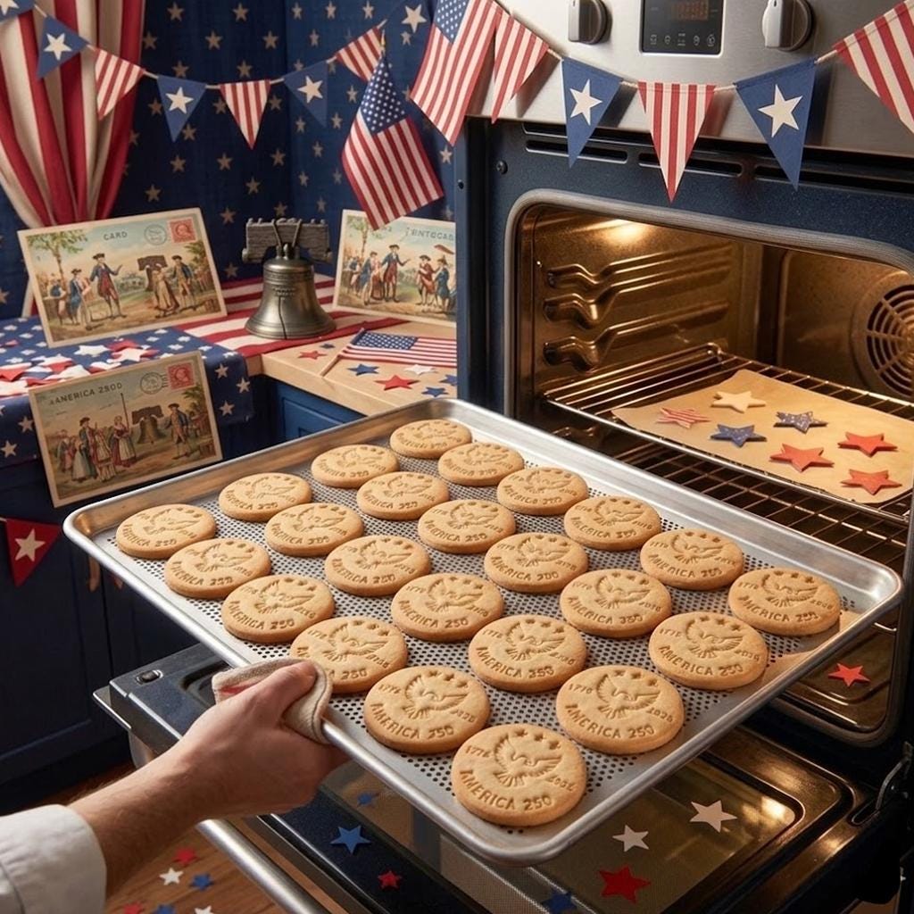 USA 250th Anniversary Cookie Stamp, Independence Day Gift, Patriotic Baking, Patriotic Cookie, 250 Years of Freedom, 4th Of July