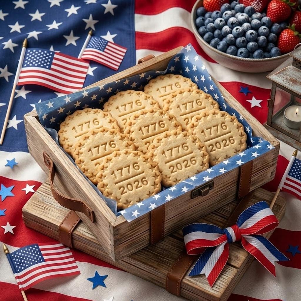 1776 2026 USA 250th Anniversary Cookie Stamp, Independence Day Gift, Patriotic Baking, Patriotic Cookie, 250 Years of Freedom, 4th Of July