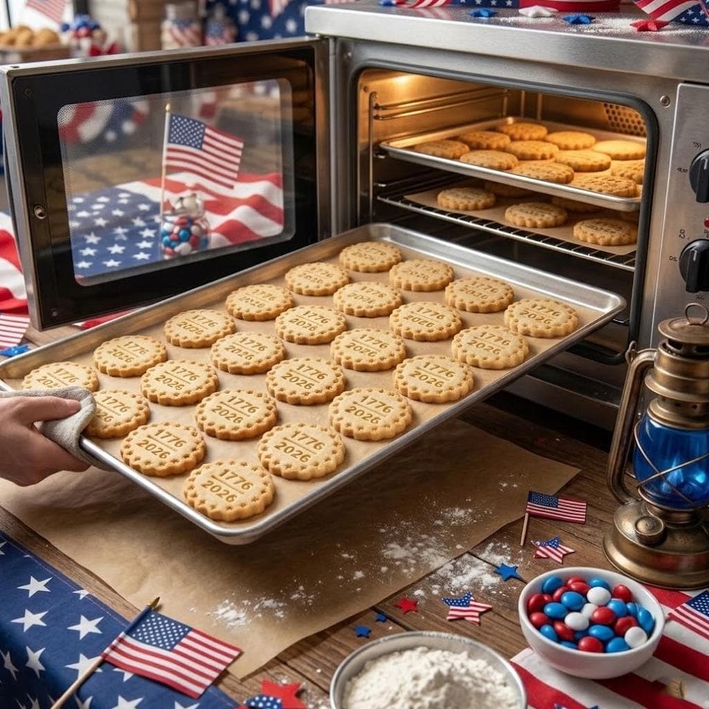 1776 2026 USA 250th Anniversary Cookie Stamp, Independence Day Gift, Patriotic Baking, Patriotic Cookie, 250 Years of Freedom, 4th Of July