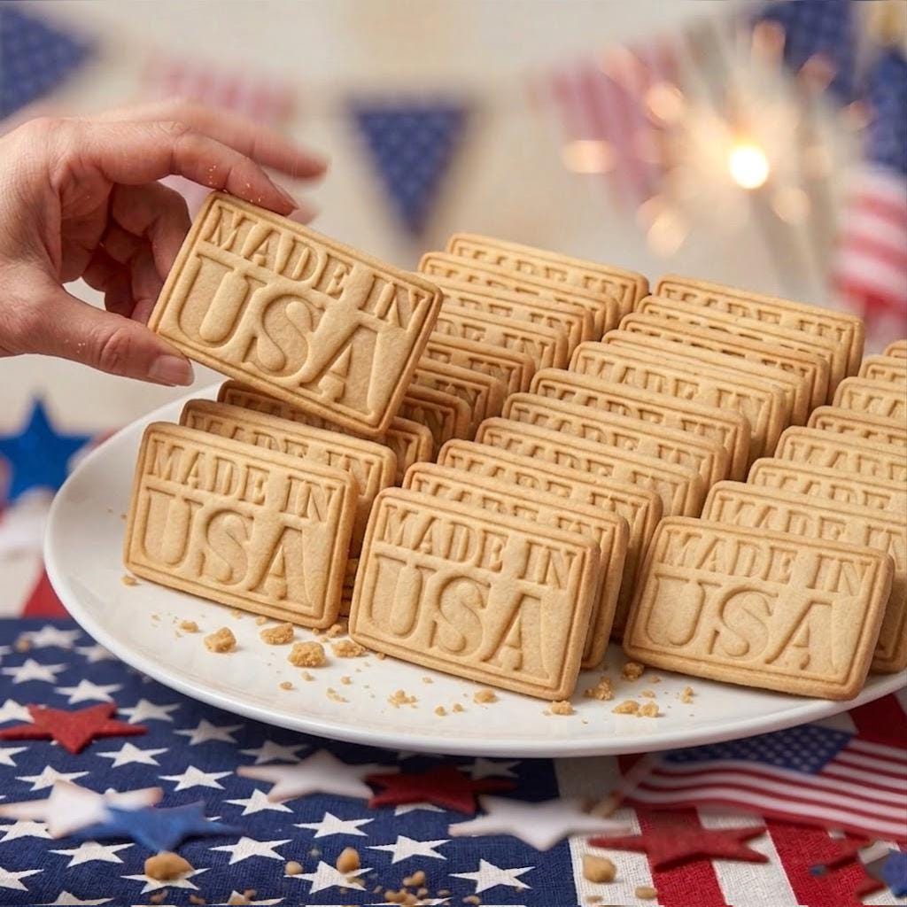 Made In USA Cookie Cutter Stamp, USA 250th Anniversary, Patriotic Baking, Patriotic Cookie, Clay Cutter, Gift For Independence, July 4th