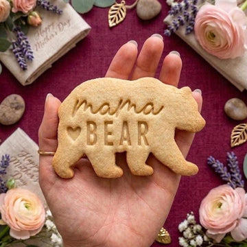 MAMA Bear Cookie Cutter & Stamp, MAMA Cookie Cutter, Custom Mom, Cookie Stamp, Fondant Cutter, Mother's Day Gifts, Gift For Mom, MAMA Est