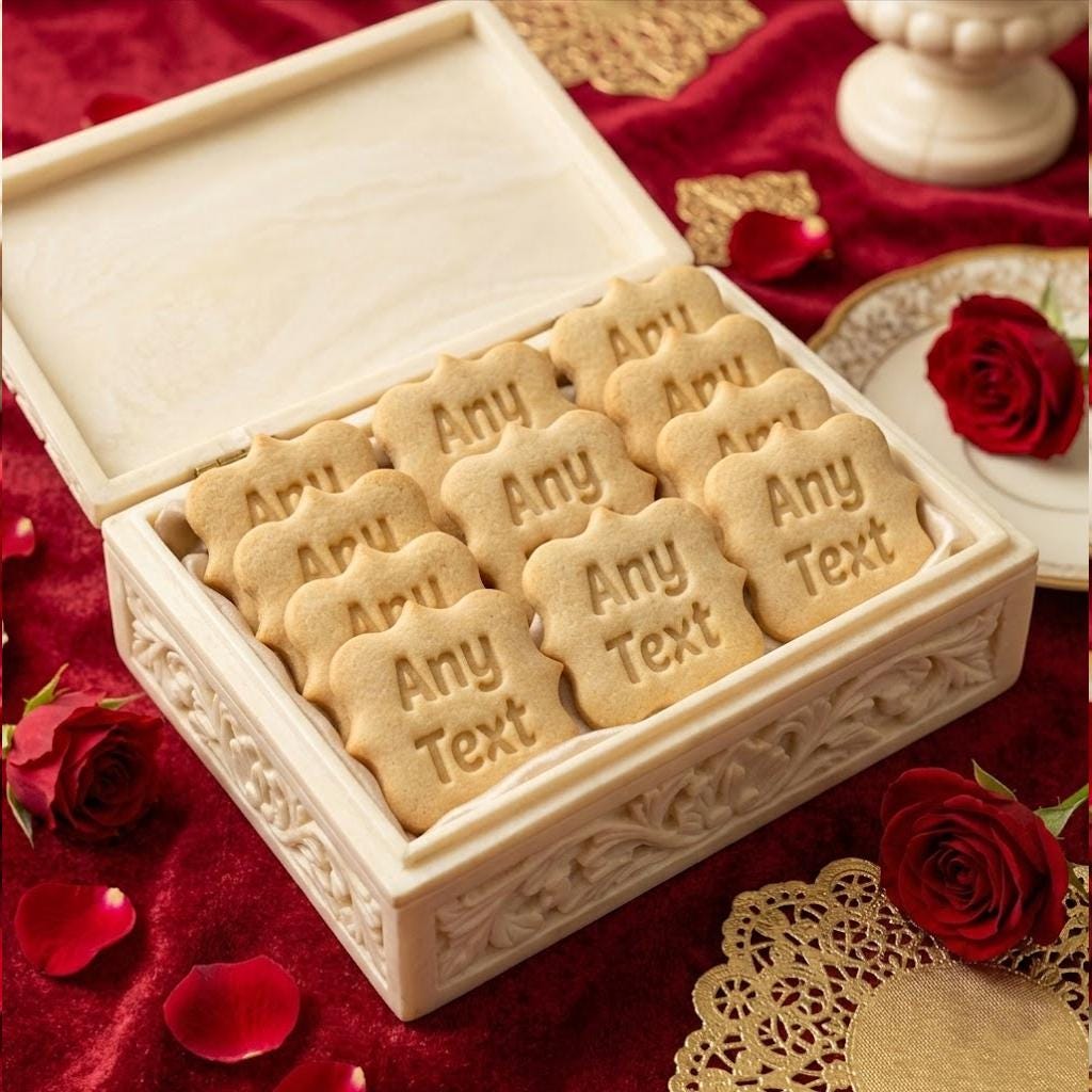 Any Text Cookie Cutter Stamp, Custom Wedding, Personalization Cookie Stamp, Any Text Words Cookie, Fondant Cutter, Clay Cutter, Mother day