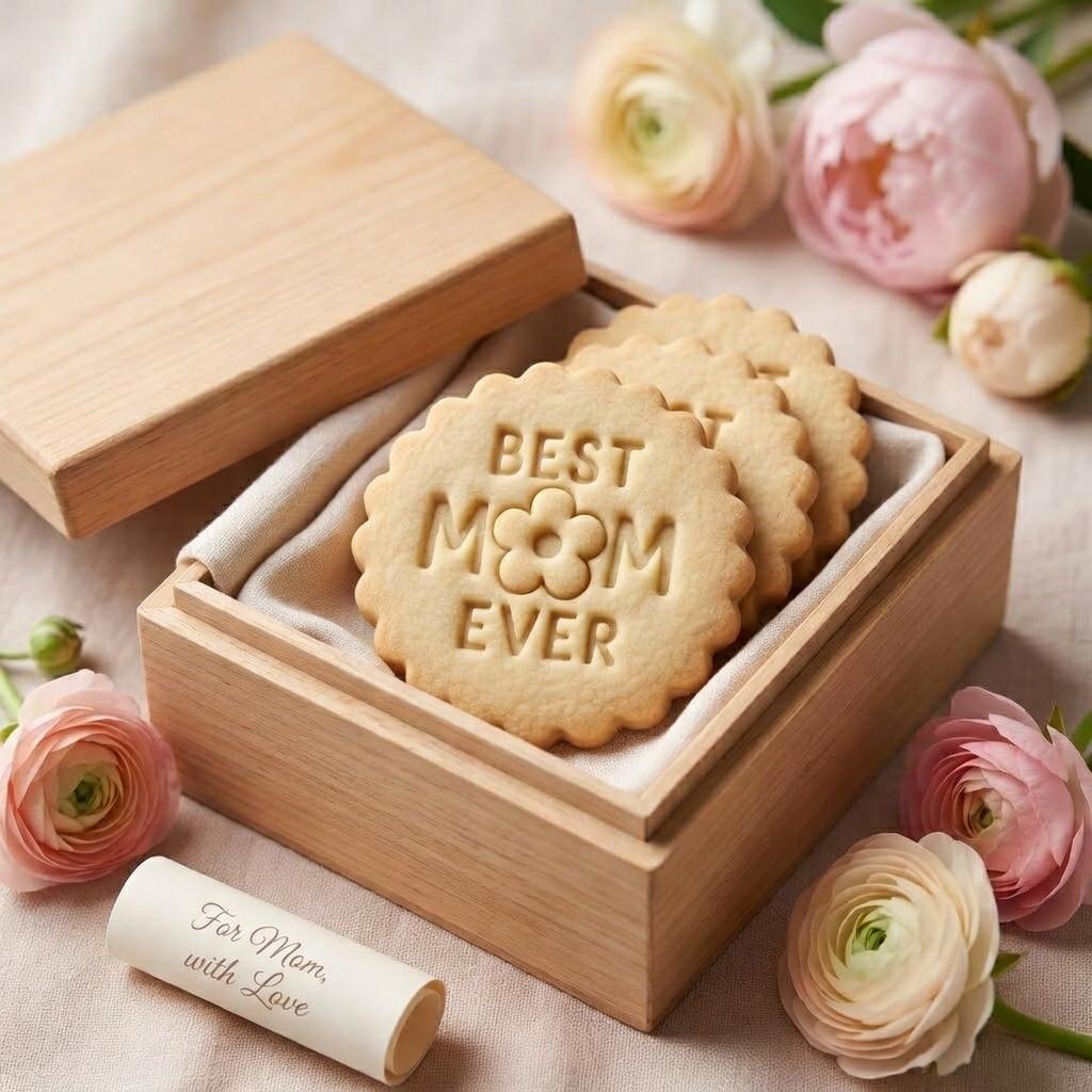 Best Mom Ever Cookie Cutter & Stamp, Mothers Day Cookie Stamp, Gift for Mom Cookie Cutter