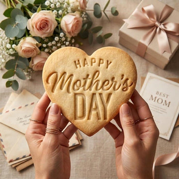 Happy Mothers Day Cookie Cutter & Stamp, Heart Cookie Cutter, Cookie Stamp Gift for Mom