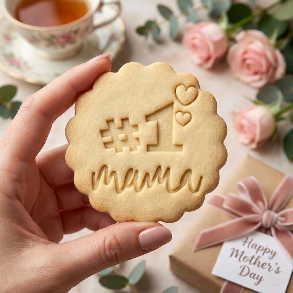 No.1 Mama Cookie Cutter & Stamp, Mothers Day Cookie Stamp, Best Mom Cookie Cutter, Gift for Mom