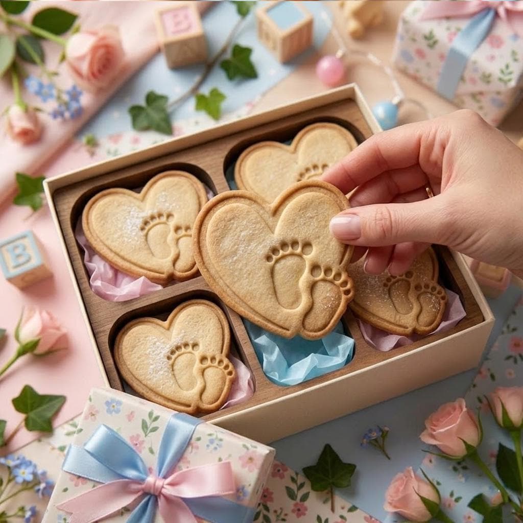 Heart with Feet Baby Shower Cookie Cutter, Baby Shower Cutters, Custom Cookie Cutter Stamp Set, Baby Gift, Gift For Birthday, Baby Gifts