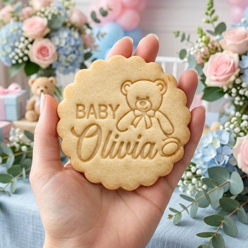 Custom Name Baby Cookie Cutter & Stamp, Personalized Name Cookie, Baby Shower Cutters, Cookie Cutter Stamp Set, Baby Gift, Birthday Barking