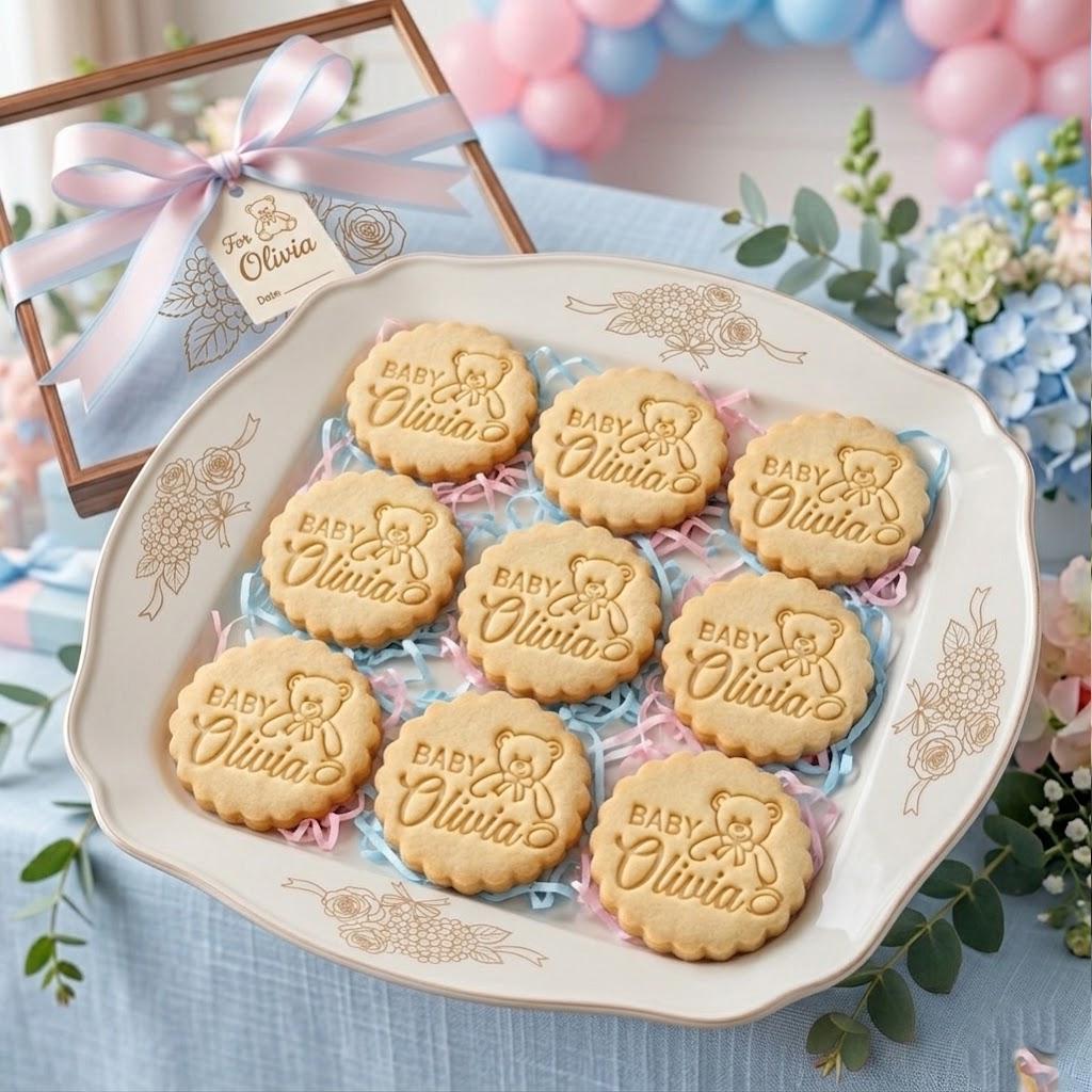Custom Name Baby Cookie Cutter & Stamp, Personalized Name Cookie, Baby Shower Cutters, Cookie Cutter Stamp Set, Baby Gift, Birthday Barking