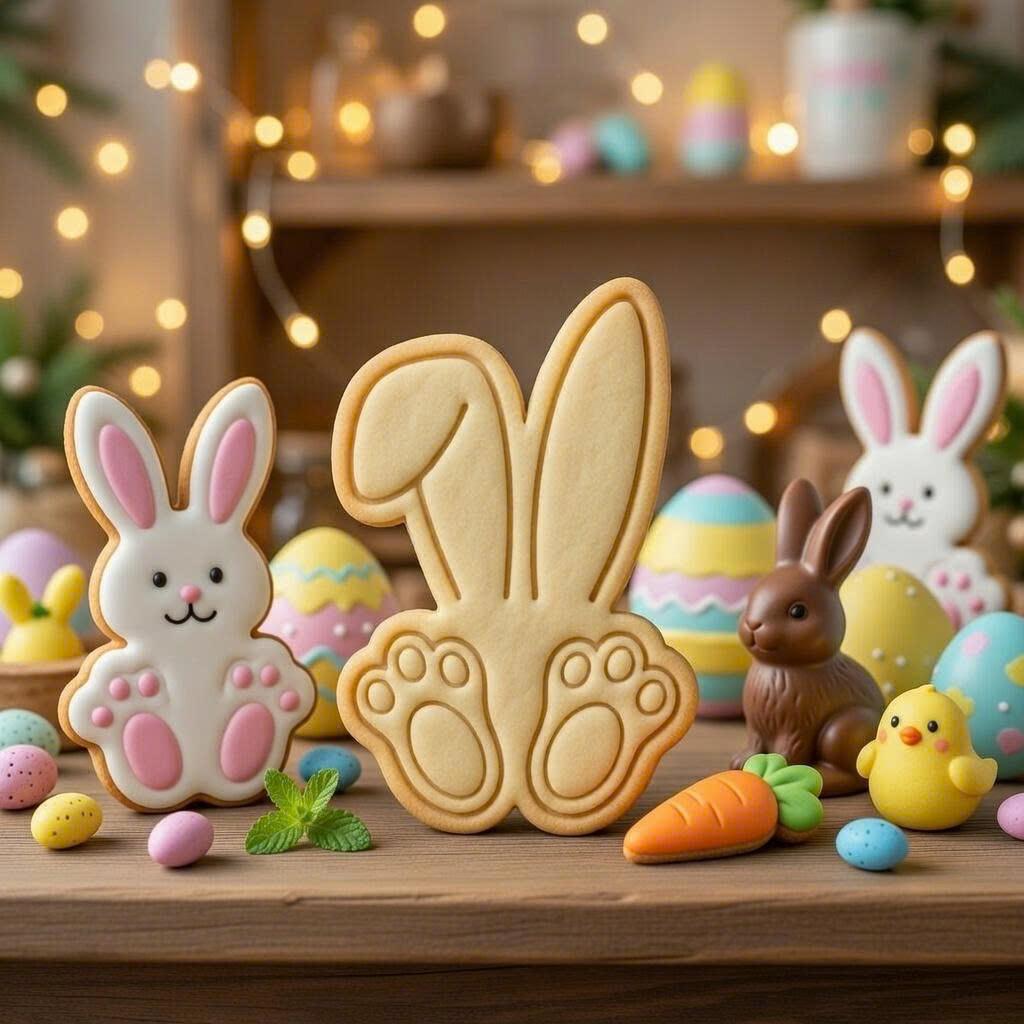 Easter Bunny Cookie Cutter & Stamp, Bunny Cookie Cutter, Easter Baking Stamp, Cute Bunny Cookie Stamp, Spring Cookie Easter Gift