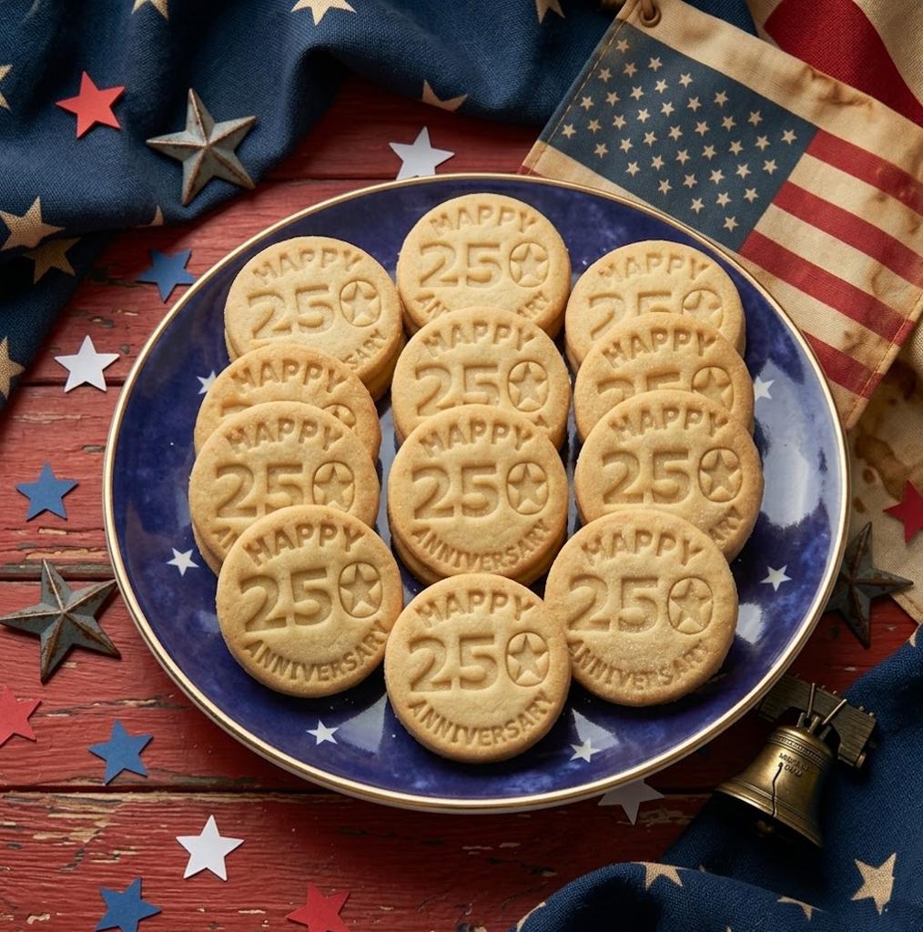 Happy 250 Anniversary Cutter Stamp, USA 250th Anniversary, Patriotic Baking, Patriotic Cookie, Clay Cutter, Gift For Independence, July 4th