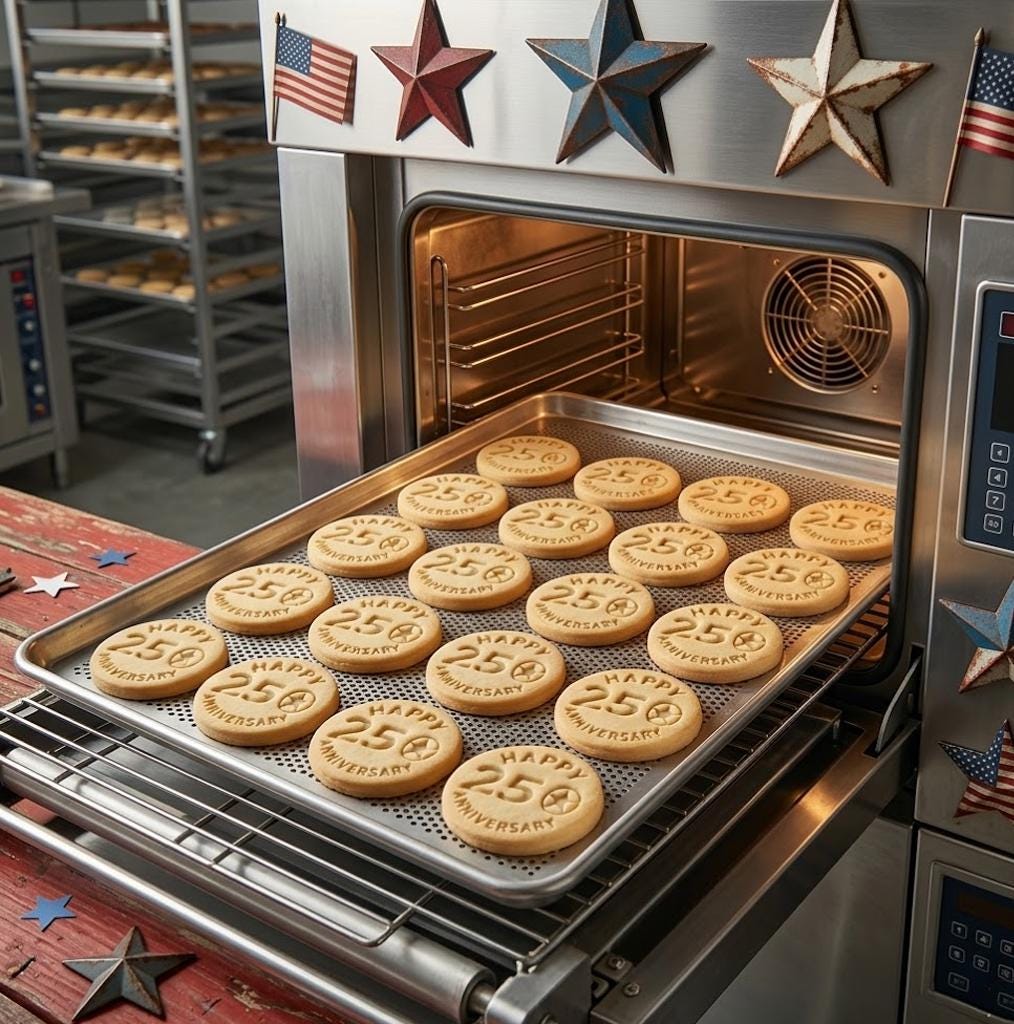 Happy 250 Anniversary Cutter Stamp, USA 250th Anniversary, Patriotic Baking, Patriotic Cookie, Clay Cutter, Gift For Independence, July 4th