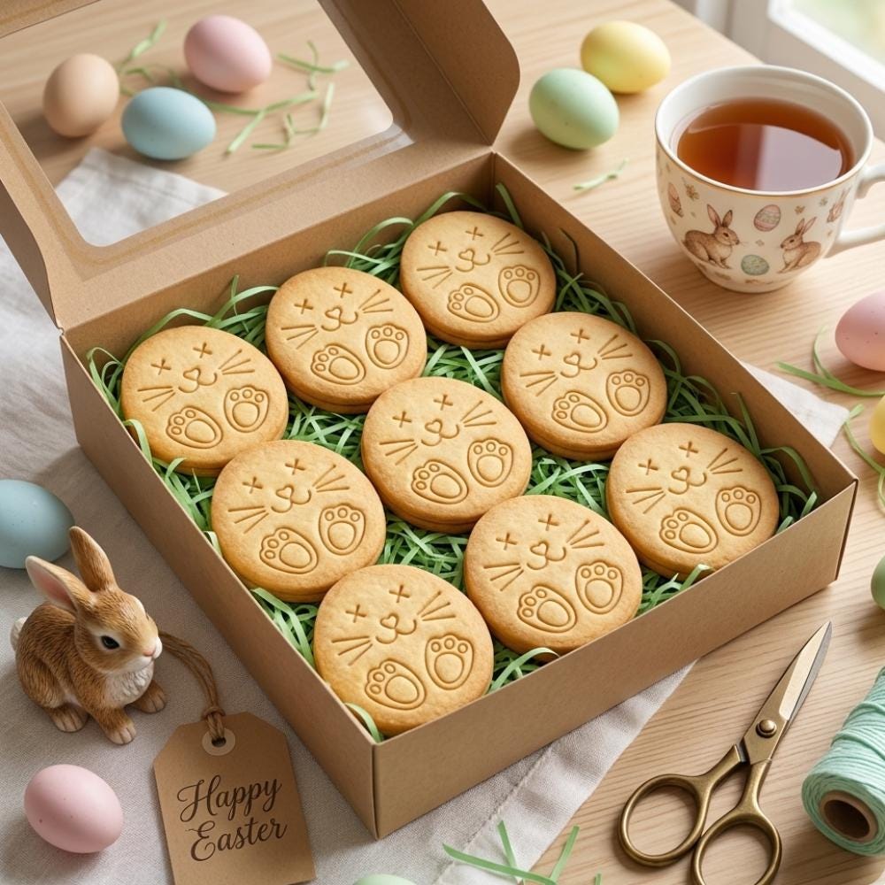 Easter Bunny Cookie Cutter & Stamp, Bunny Face Cookie Stamp, Easter Egg Cookie Cutter, Cute Bunny Cookie Stamp
