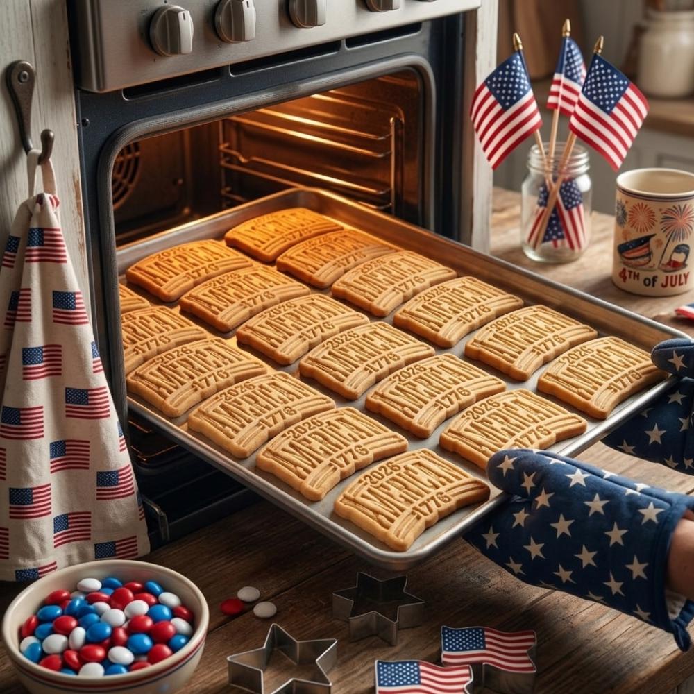 America 1776 -2026 Cookie Cutter & Stamp, Patriotic Cookie Cutter, 4th of July Cookie Stamp, Independence Day Cutter, USA Patriotic Gift