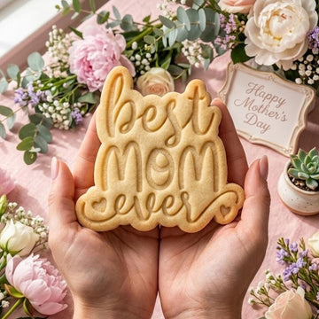 Best Mom Ever Cookie Cutter & Stamp, MAMA Cookie Cutter, Custom Mom, Cookie Stamp, Fondant Cutter, Mother's Day Gifts
