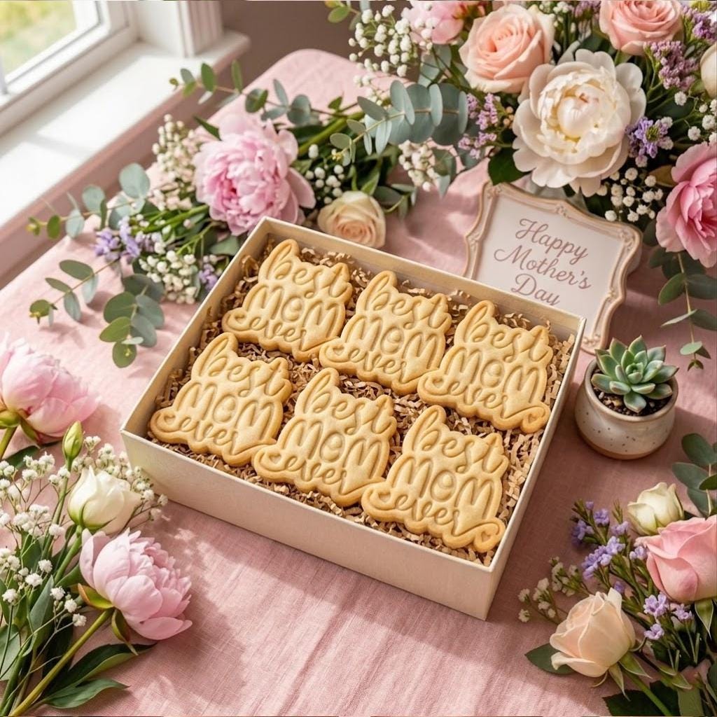 Best Mom Ever Cookie Cutter & Stamp, MAMA Cookie Cutter, Custom Mom, Cookie Stamp, Fondant Cutter, Mother's Day Gifts