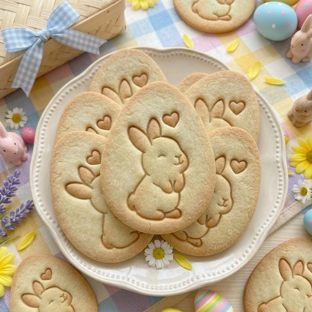 Eggs With Rabbit Heart Easter Cookie Cutter Stamp, Personalized Cookie, Easter Day Gifts, Bunny Cutter,  Easter Baking, Bunny Clay Cutter