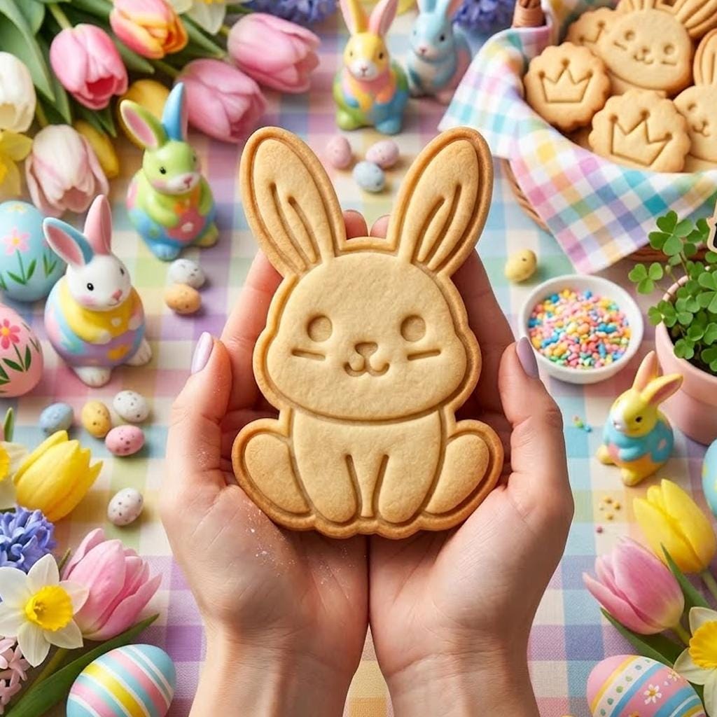 Cute Bunny Easter Cookie Cutter Stamp, Easter Day Gifts, Bunny Cutter, Easter Baking, Rabbit Easter Cookie, Rabbit Clay Cutter, Chick Cutter