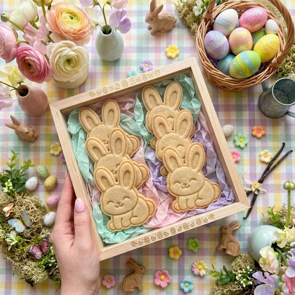 Bunny Cute Easter Cookie Cutter Stamp, Easter Day Gifts, Bunny Cutter, Easter Baking, Rabbit Easter Cookie, Rabbit Clay Cutter, Chick Cutter