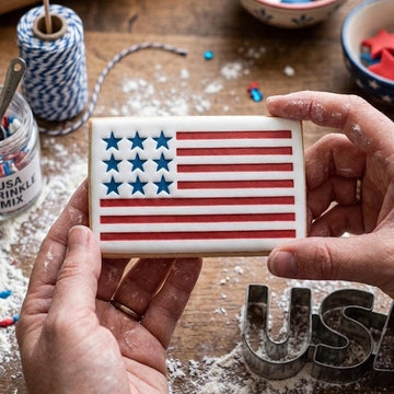 Flag USA Cutter Stamp Set, 250 American, USA 250th Anniversary, Patriotic Baking, Patriotic Cookie, Clay Cutter, Gift For Independence