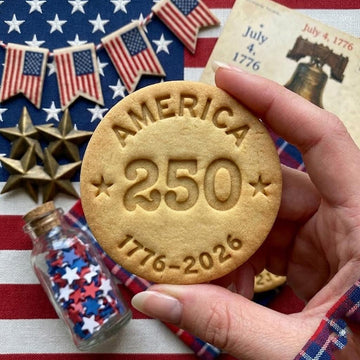 250 American 1776 2026, USA 250th Anniversary Cookie Stamp, Independence Day Gift, Patriotic Baking, Patriotic Cookie, Clay Cutter