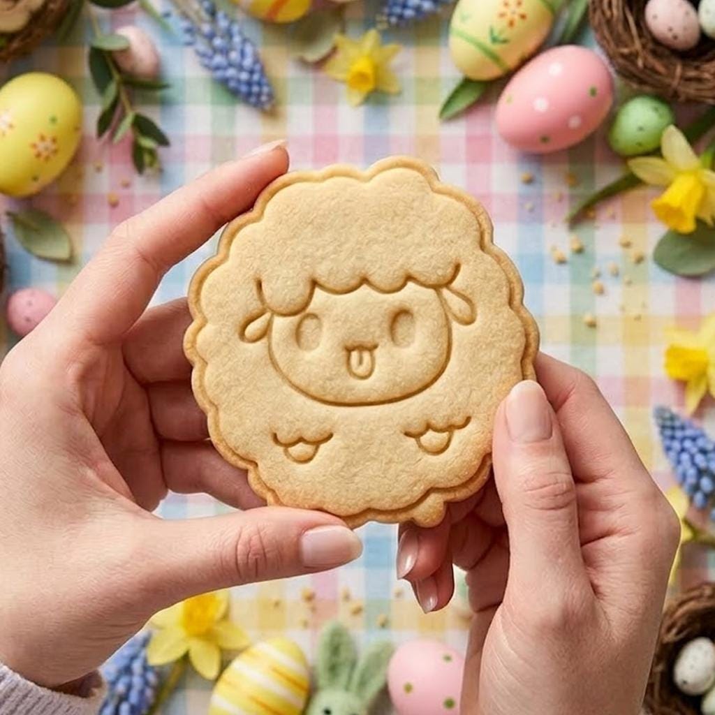 Cute Sheep Easter Cookie Cutter Stamp, Easter Day Gifts, Bunny Cutter, Easter Baking, Rabbit Easter Cookie, Clay Cutter, Sheep Stamp Cutter