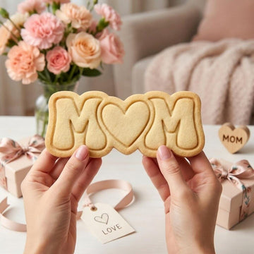 Mom Heart Mother's Day Cookie Cutter & Stamp, Mama with Heart Cookie Stamp, Mama Cookie Cutter Set, Mom Cookie Stamp