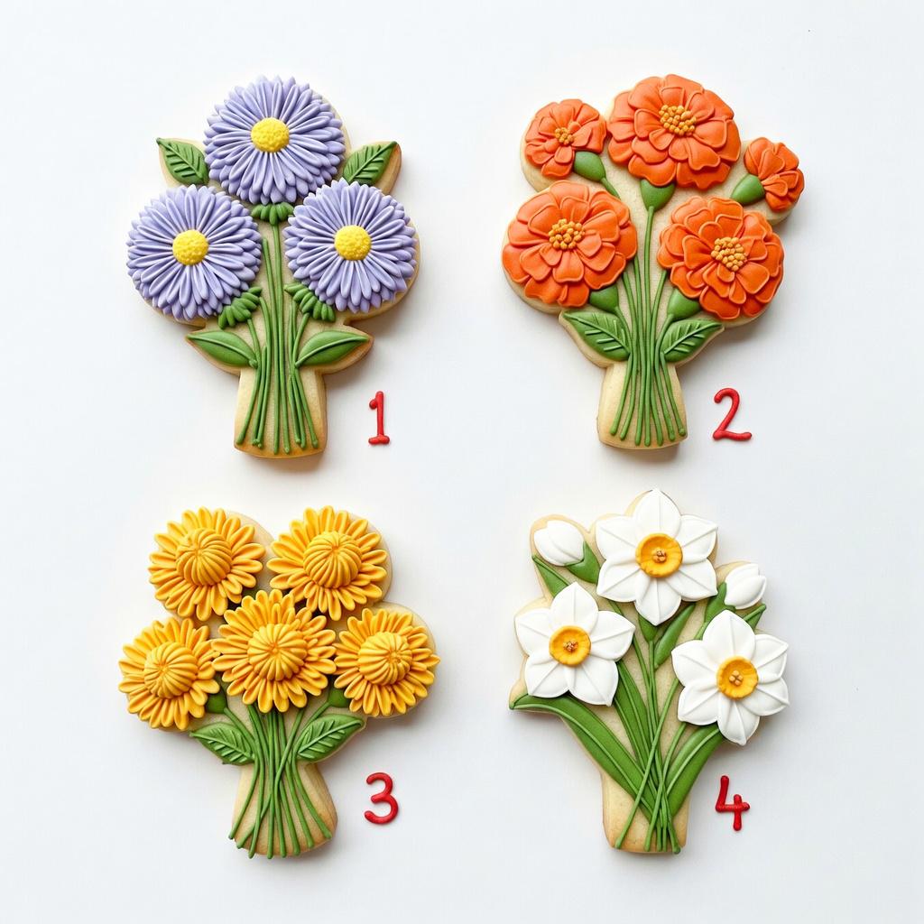 Mother's Day Blooms Cookie Cutter, Mommy's Garden Flower Cutter, Nan's Garden Flower Cookie Cutter, Mother's Day Flower Gift Idea
