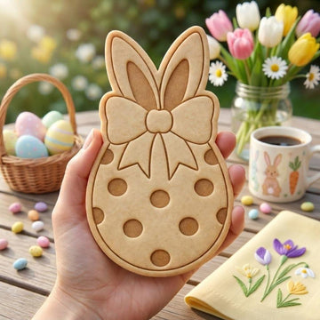 Easter Bunny Egg Cookie Cutter & Stamp, Bunny Egg Cookie Cutter, Easter Egg Bunny Cookie Stamp, Spring Easter Gift
