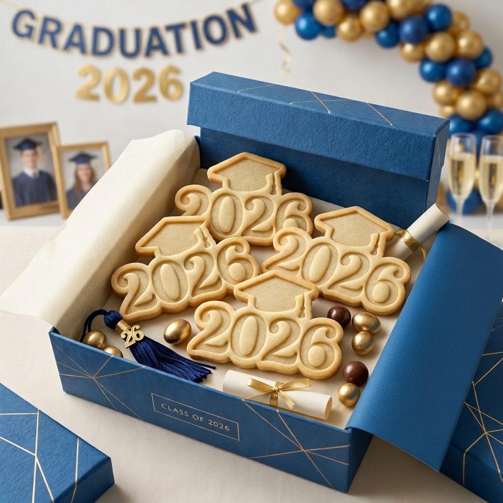 2026 Graduation Cookie Cutter & Stamp, Class of 2026 Cookie Cutter, Grad Cap Cookie Stamp, Graduation Cookies, Grad Gift Baking Tool