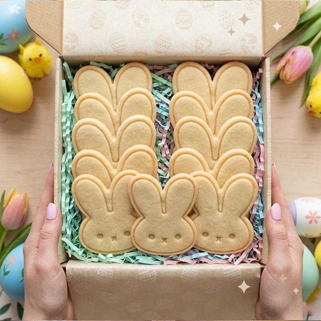 Cute Rabbit Easter Cutter Stamp, Easter Day Gifts, Bunny Cutter, Easter Baking, Rabbit Easter Cookie, Bunny Clay Cutter, Egg With Rabbit