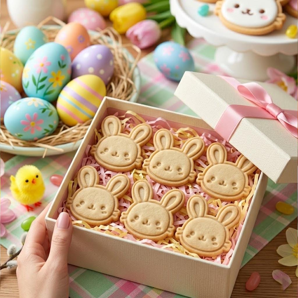 Easter Rabbit Cutter & Stamp, Easter Day Gifts, Bunny Cutter, Easter Baking, Rabbit Easter Cookie, Egg With Rabbit, Fondant Cutter