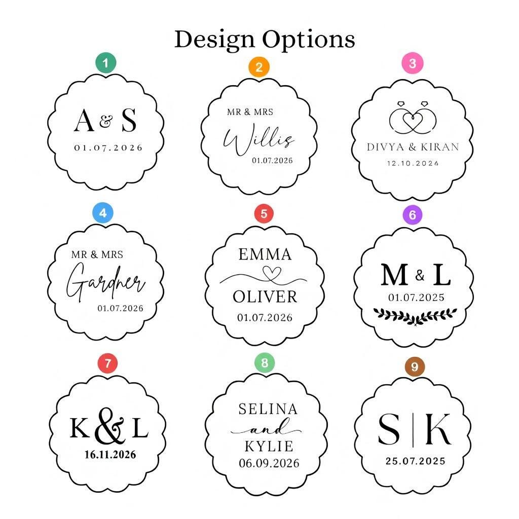 Custom Wedding Cookie Cutter & Stamp, Personalized Name and Date Wedding Stamp, Engagement Marriage Cookie Cutter, Bridal Shower Cookies